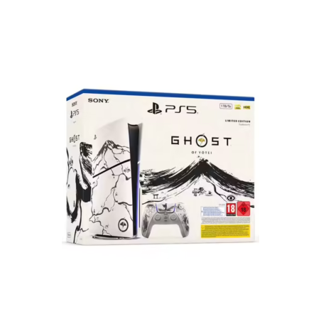 Console Sony PlayStation 5 avec une Manette sans Fil DualSense - PS5 Slim Edition Limitée Noir - 1 To SSD - Ghos… · Smarty Paris